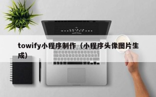 邵阳towify小程序制作（小程序头像图片生成）